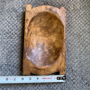 Handled Wooden Dough Bowl Baby Saranda Bowl